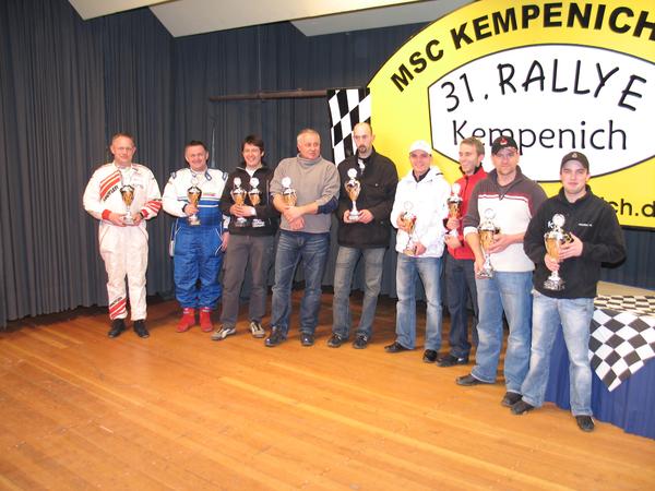 Die Klassensieger Frank F&auml;rber/ Stefan Stoller (N), Timo Bernhard/ Marco Glasen (H), Uwe Kriegskotte/ Markus Schmitz (G), Christoph Schleimer/ Michael Wenzel (Y A-N), Rainer Hermann/ Gabriel H&uuml;weler (Y Rest)